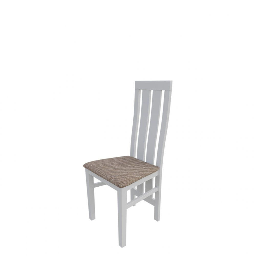 Veneti Jedálenská stolička MOVILE 42 - biela / hnedá